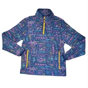 Chubbies BoomShakalaka Men's 1/4 Zip Fleece Pullover Jacket Sweater Size Small